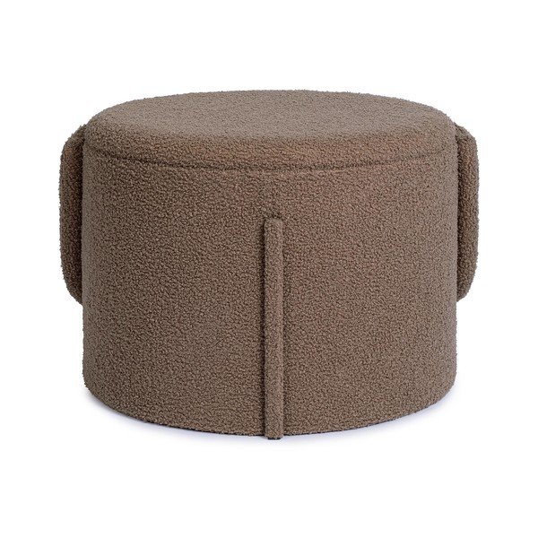 Taupe taburet z textilie bouclé Anthea – Yes Everyday-image-4