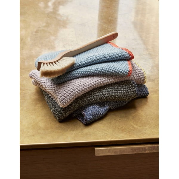 Modrá bavlněná utěrka Hübsch Thea, 40 x 60 cm-image-2