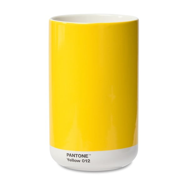 Žlutá keramická váza Yellow 012 – Pantone