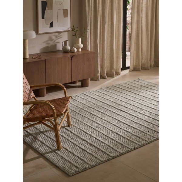 Šedý ručně tkaný vlněný koberec 80x150 cm Camden Parker – Ted Baker-image-1