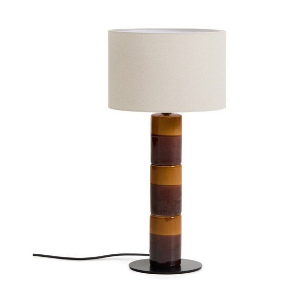 Stolní lampa s textilním stínidlem (výška 61,5 cm) Mavran – Kave Home