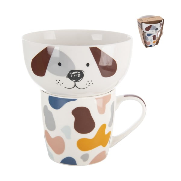 Porcelánový set hrnku a misky 2 ks 350 ml – Orion