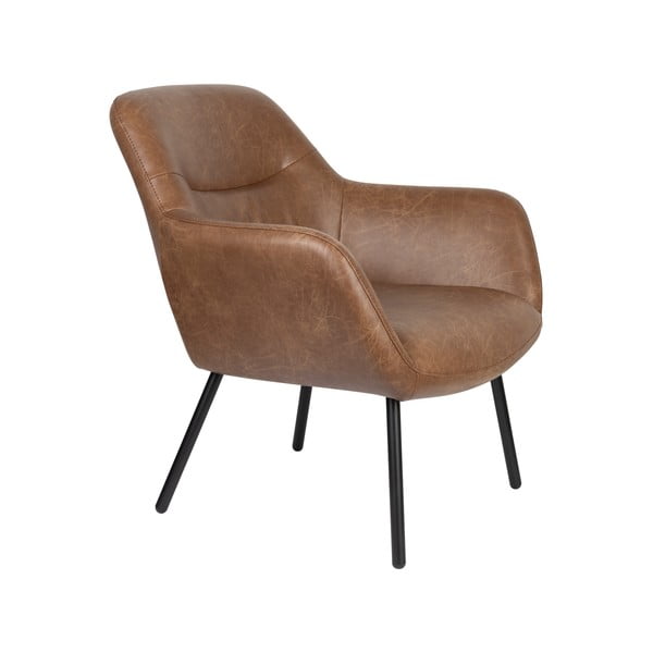 Hnědé křeslo Dude – White Label