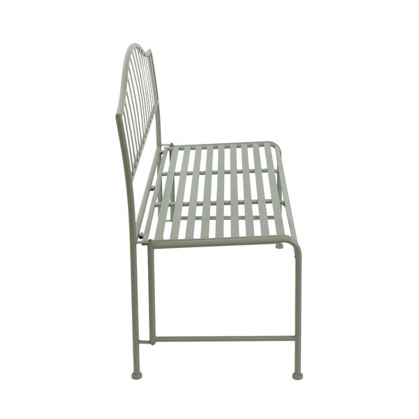 Zelená kovová zahradní lavice – Esschert Design-image-2