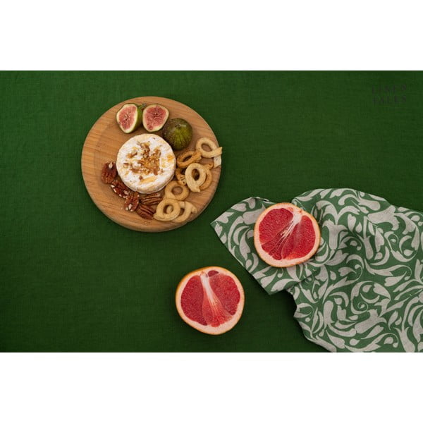 Lněná utěrka 45x65 cm Evergreen Damask – Linen Tales-image-3