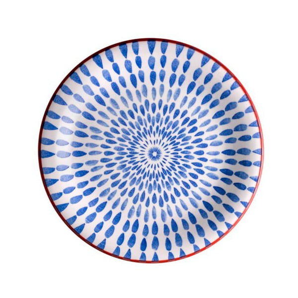 Modrý talíř z dolomitu Brandani Ginger, ⌀ 19,5 cm