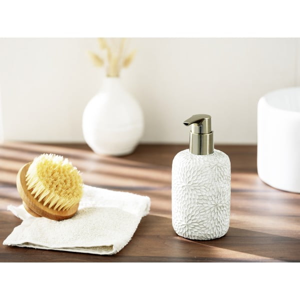 Bílý dávkovač mýdla z polyresinu 300 ml Montalfano – Wenko-image-3