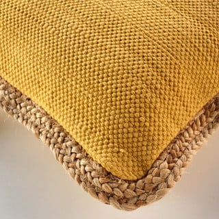 Dekorační polštář s příměsí juty 45x45 cm Akina – douceur d'intérieur