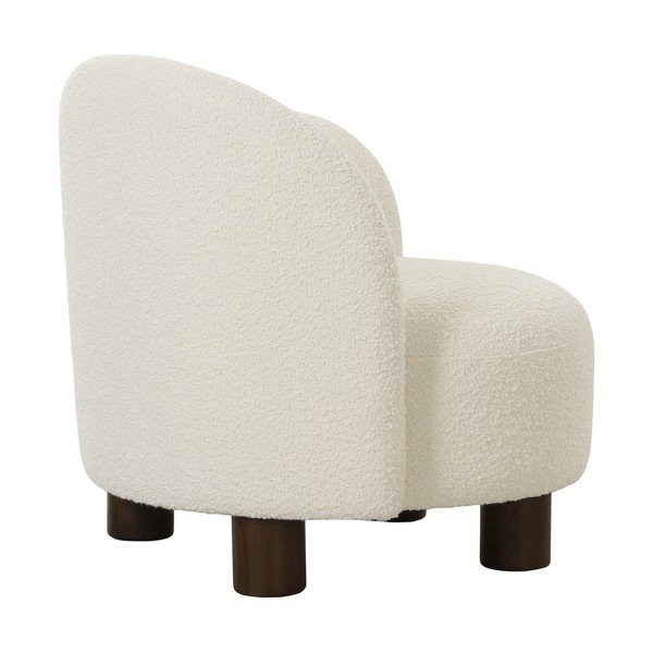 Bílé křeslo z textilie bouclé Honolulu – House Nordic-image-4