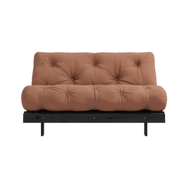 Rozkládací pohovka v cihlové barvě 140 cm Roots Black Night – Karup Design