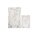 Bílo-šedé koupelnové předložky v sadě 2 ks 60x100 cm Geometric – Mila Home