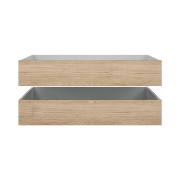 Šuplíky pod postel v přírodní barvě v sadě 2 ks 90x190/140x190 cm Naia – Tvilum-image-2