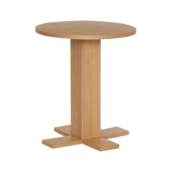 Kulatý odkládací stolek v dekoru dubu ø 45 cm Koohi – Hübsch