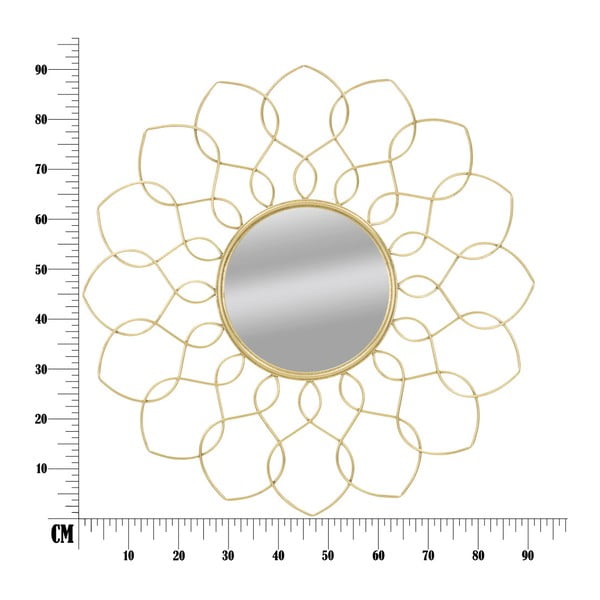 Nástěnné zrcadlo ve zlaté barvě Mauro Ferretti Girg, ⌀ 90 cm-image-2