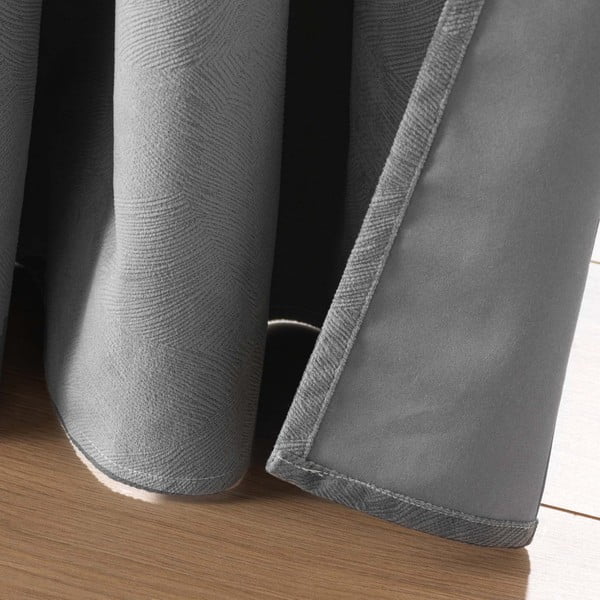 Antracitový sametový závěs 140x260 cm Olympe – douceur d'intérieur-image-4