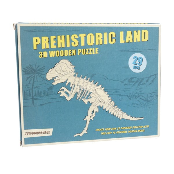 Dřevěné 3D puzzle dinosaurus Rex London Tyrannosaurus-image-3