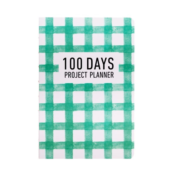 Plánovač Languo 100 Days Pattern, zelený