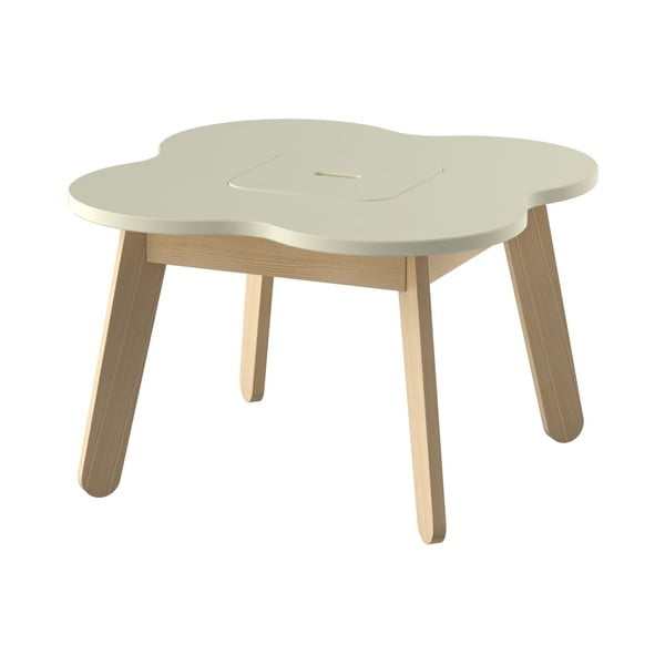 Krémový dětský stolek s úložným prostorem Timoore  Simple Play