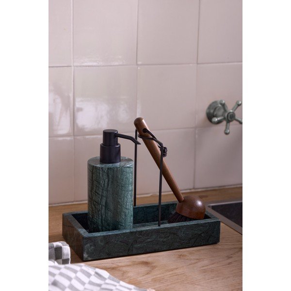 Tmavě zelený kamenný stojan na mycí prostředky Marble – Mette Ditmer Denmark-image-1