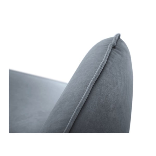 Šedé sametové křeslo Cosmopolitan Design Vienna-image-3
