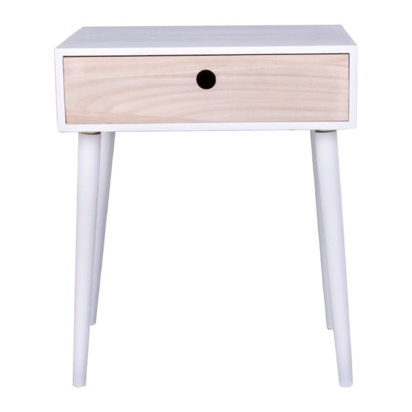 Dřevěný odkládací stolek se zásuvkou House Nordic Parma