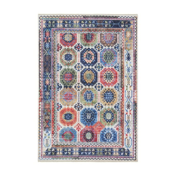 Barevný koberec s vysokým podílem bavlny Nouristan Kilim Masin 120 x 170 cm