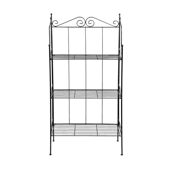 3patrový černý kovový regál Esschert Design-image-3