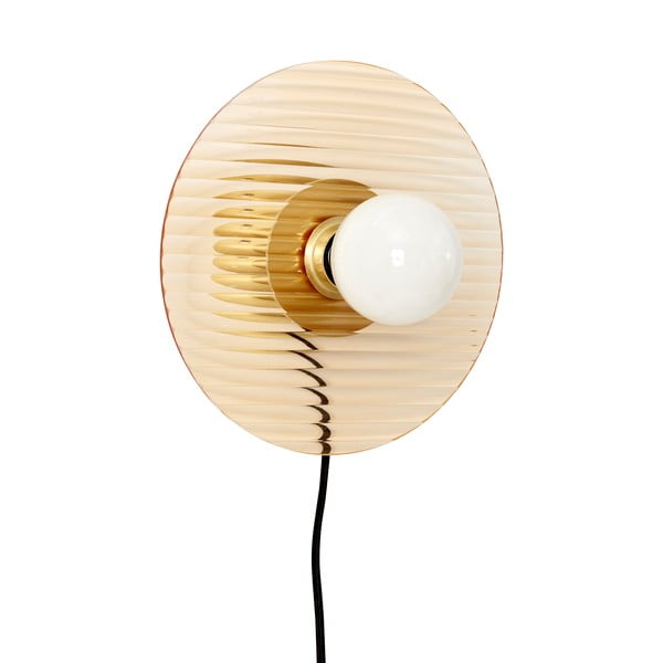 Oranžové stmívatelné nástěnné svítidlo Halo – Hübsch-image-2