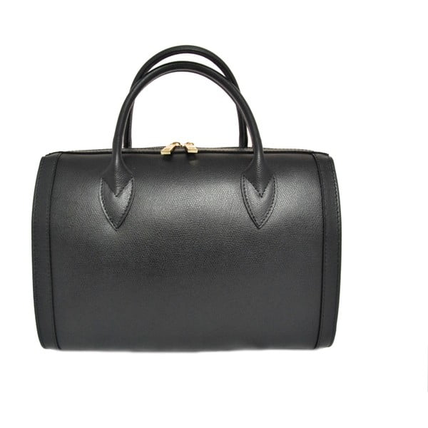 Černá kožená kabelka Giusy Leandri Mona