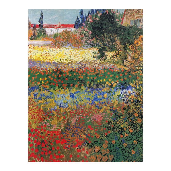 Obraz Vincenta van Gogha - Flower garden, 60x80 cm
