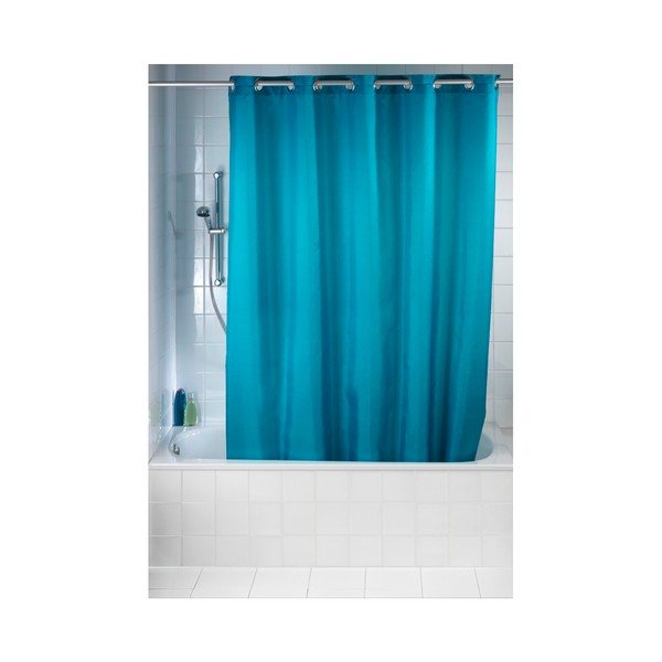 Petrolejově modrý sprchový závěs Wenko Comfort Flex, 180 x 200 cm-image-2