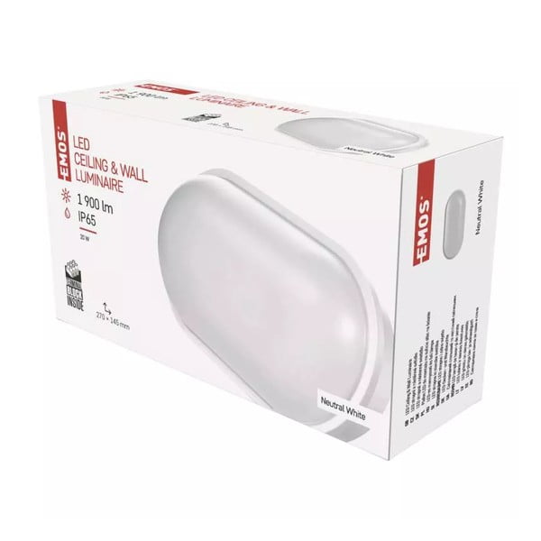 Bílé LED stropní svítidlo 14,5x27 cm Qari – EMOS-image-1