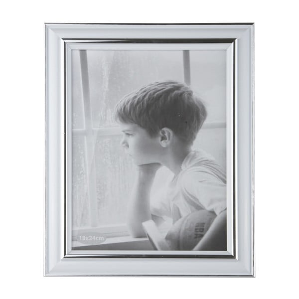 Fotorámeček KJ Collection Plain Silver, 24 x 18 cm