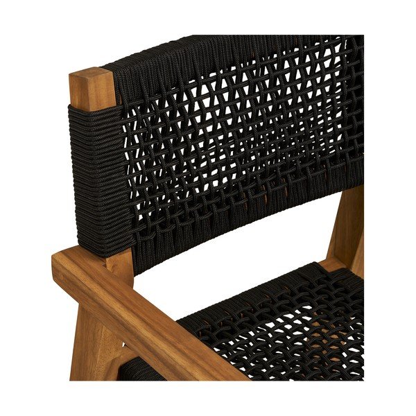 Černá dřevěná zahradní židle Anzio – House Nordic-image-1