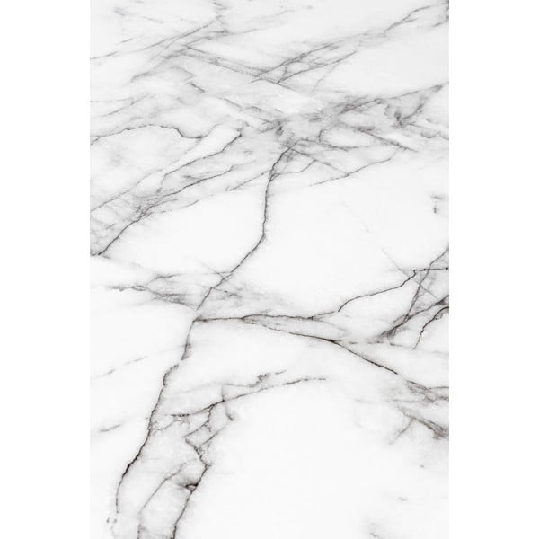 Kulatý jídelní stůl s deskou v dekoru mramoru ø 110 cm Floris – White Label-image-3
