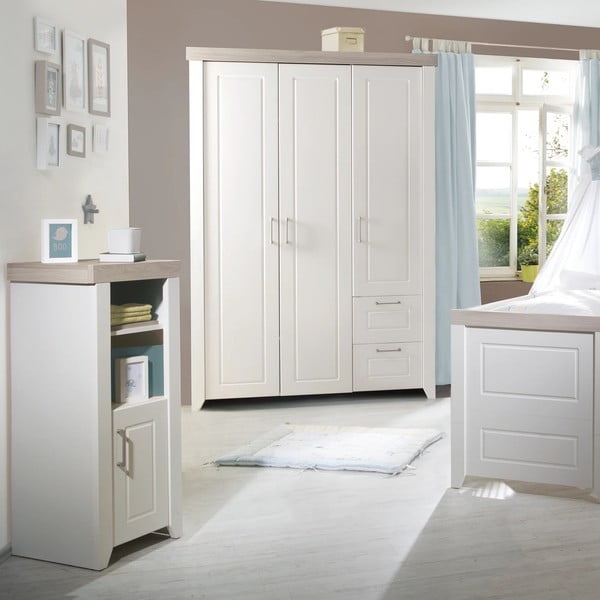 Bílá dětská knihovna 49x115 cm Felicia – Roba-image-1