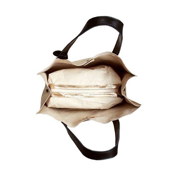 Kabelka zlaté barvy z pravé kůže Andrea Cardone Amy-image-1