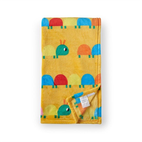 Žlutá fleecová dětská deka 130x170 cm Curious Caterpillar – Catherine Lansfield