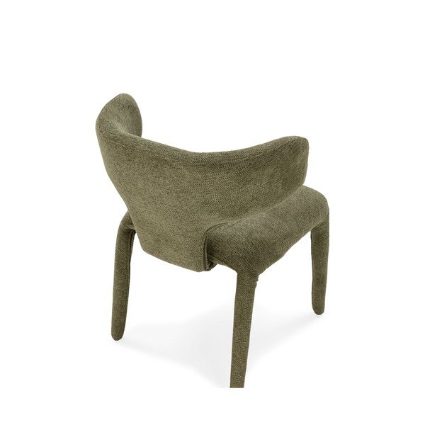 Zelené čalouněné jídelní křeslo Maca – MOME-image-4