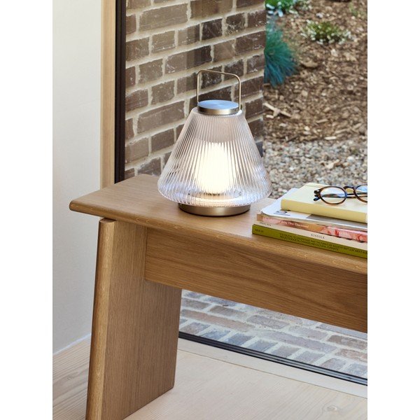 Skleněná LED stolní lampa ø24x28 cm Tou – Hübsch-image-3