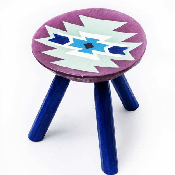 Ručně malovaná stolička Biertan, 28 cm
