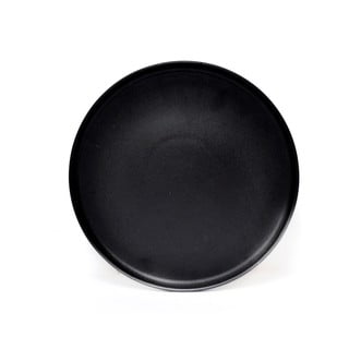Černý kameninový velký talíř ÅOOMI Luna, ø 27,5 cm