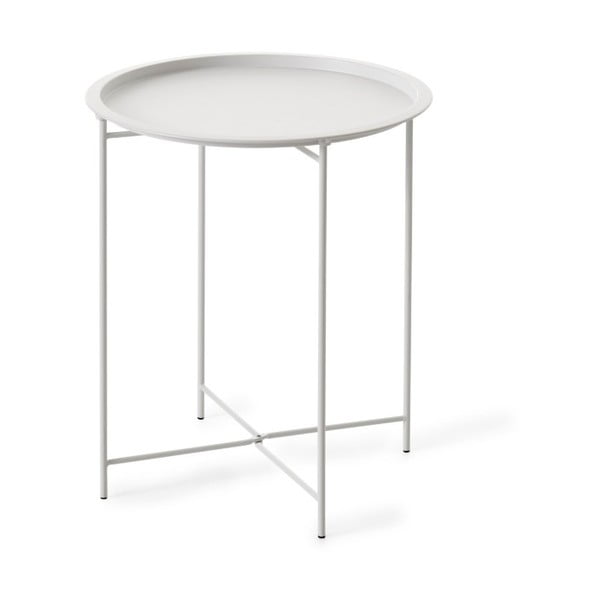 Bílý zahradní stolek Brafab Sangro, ∅ 46 cm