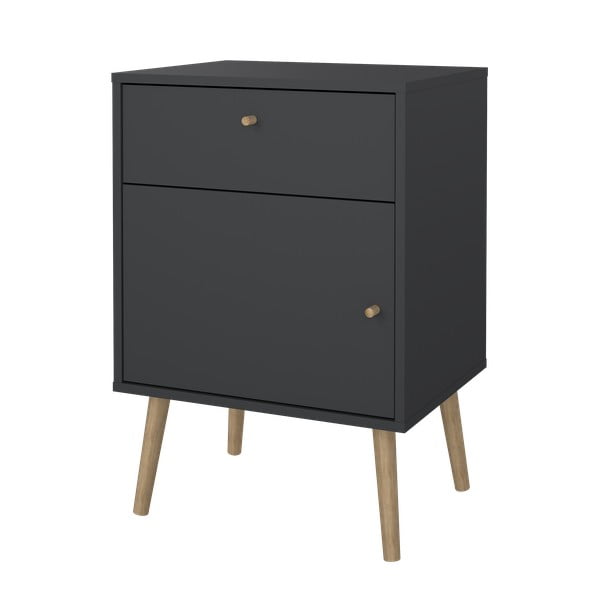 Antracitový noční stolek Bodo – Tvilum-image-4
