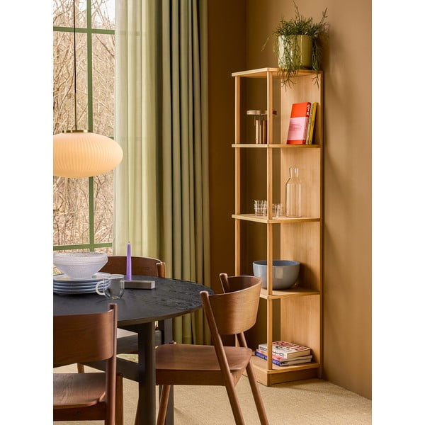 Černý kulatý jídelní stůl ø 120 cm Fjord – Hübsch-image-1