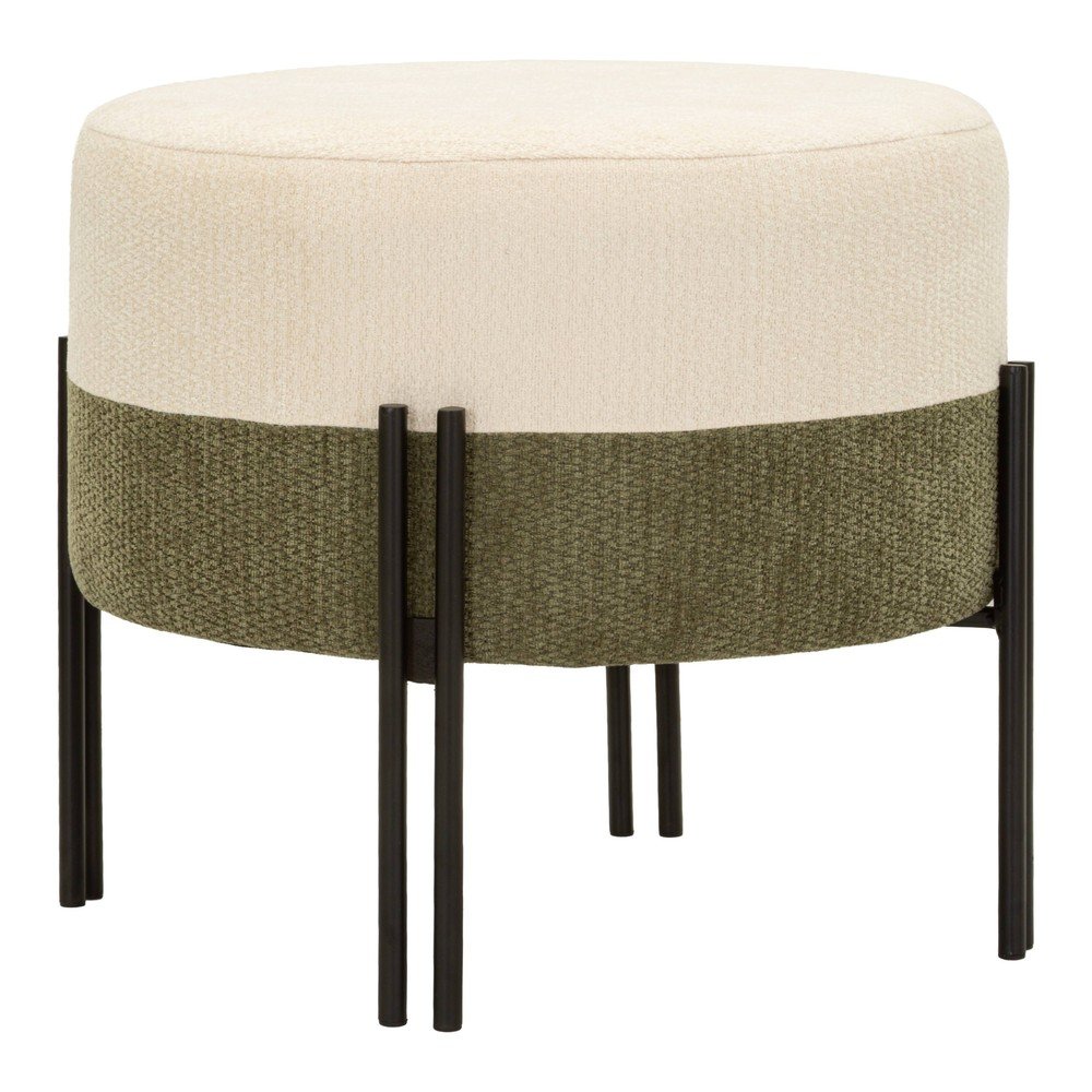 Khaki/krémový taburet Modern Style – Mauro Ferretti