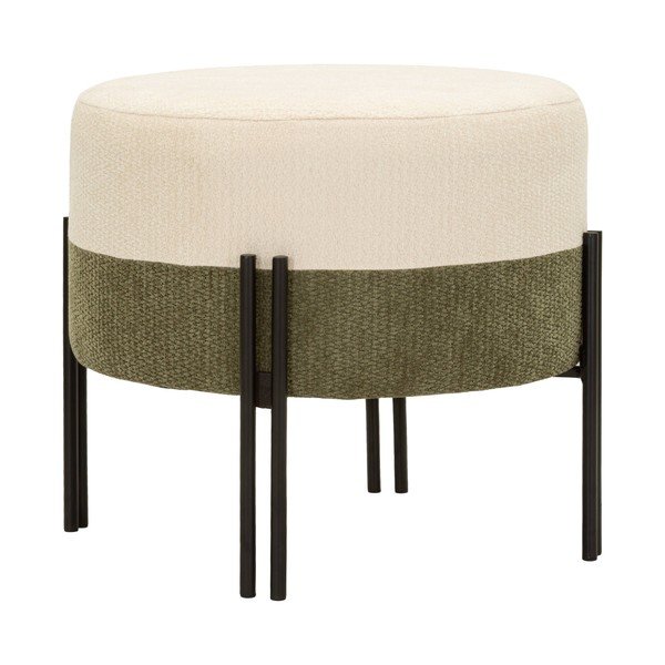 Khaki/krémový taburet Modern Style – Mauro Ferretti