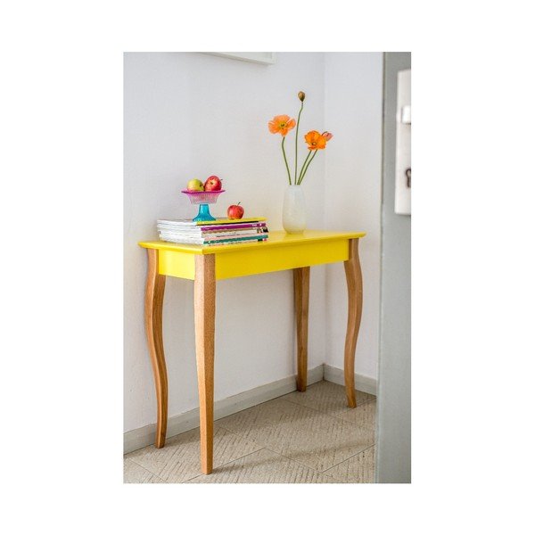 Žlutý odkládací stolek Ragaba Console, délka 105 cm-image-1