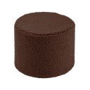 Tmavě hnědý dětský puf z textilie bouclé Warm Hazel – Wigiwama