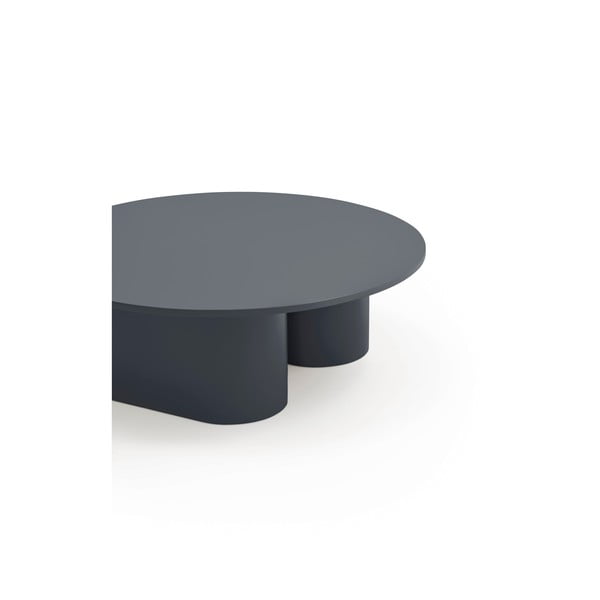 Antracitový konferenční stolek 110x111 cm Totem – Teulat-image-4